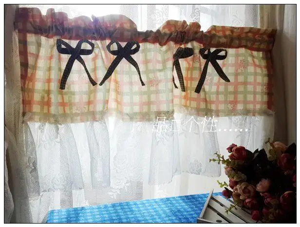 Free shipping mesh elegant lace Plaid bow coffee curtain kitchen curtains for living room bedroom 130*45cm customized
Free shipping mesh elegant lace Plaid bow coffee curtain kitchen curtains for living room bedroom 130*45cm customized