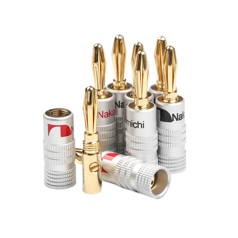 8PC Nakamichi 4mm Banana Plug Connectors Adapter Wire Connector Banana Plug Gold Plated For Audio
8PC Nakamichi 4mm Banana Plug Connectors Adapter Wire Connector Banana Plug Gold Plated For Audio