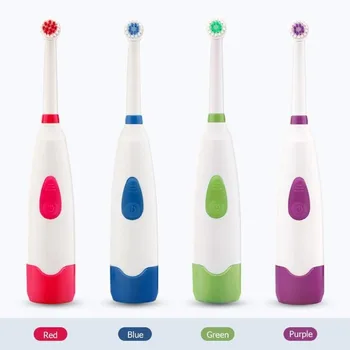 Automatic Electric Toothbrush IPX7 Waterproof Ultrasonic Rotary Tooth Brush with 2 Brush Heads Adult Electric Toothbrush