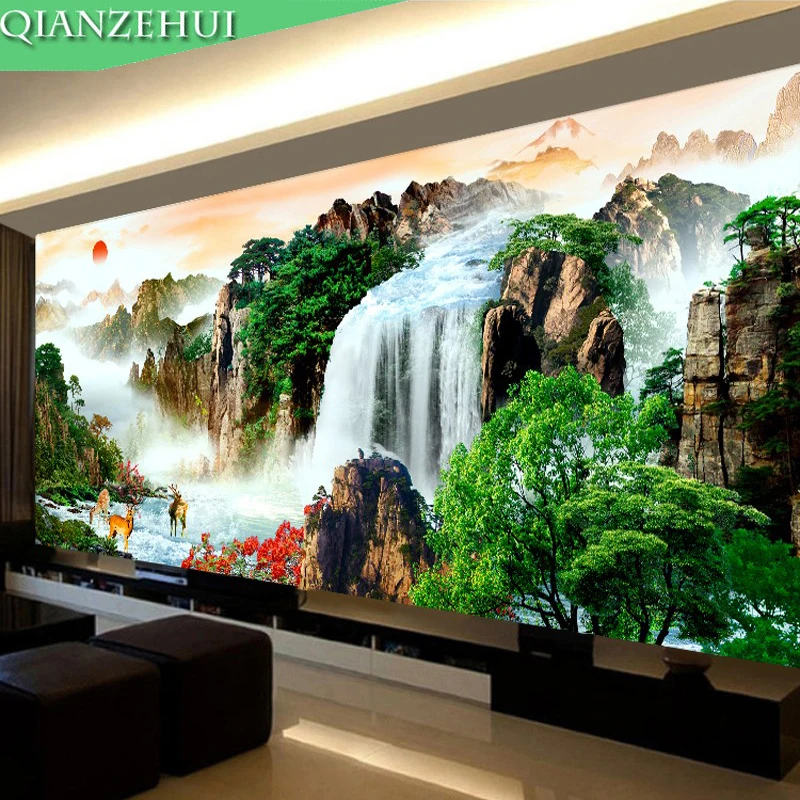QIANZEHUI,Diamond Embroidery,Round Diamond Landscape flowing water Full rhinestone 5D Diamond painting cross stitch,needlework
QIANZEHUI,Diamond Embroidery,Round Diamond Landscape flowing water Full rhinestone 5D Diamond painting cross stitch,needlework