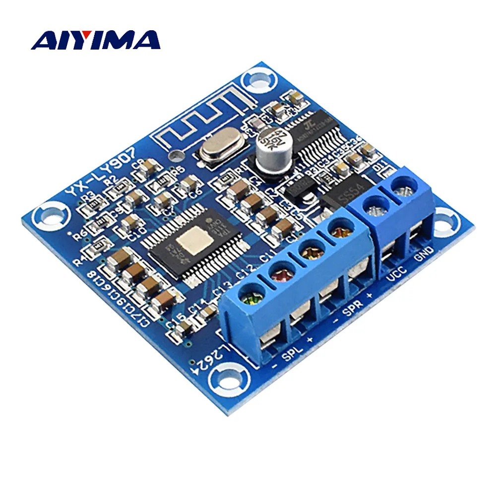 AIYIMA Bluetooth 4.2 Power Amplifier Board TPA3116D2 Digital Audio Amplifier Module AMP 2.0 Channel Stereo 50W*2 DC12-24V
AIYIMA Bluetooth 4.2 Power Amplifier Board TPA3116D2 Digital Audio Amplifier Module AMP 2.0 Channel Stereo 50W*2 DC12-24V