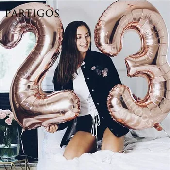 1pc 40inch Champagne Rose Gold Foil Number Balloons Wedding Birthday Party Decor Helium Globos Digit Baby Bridal Shower Gift Toy
1pc 40inch Champagne Rose Gold Foil Number Balloons Wedding Birthday Party Decor Helium Globos Digit Baby Bridal Shower Gift Toy