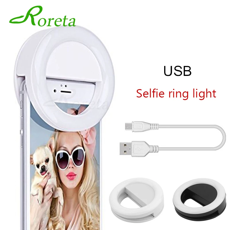 Roreta New USB Charge Selfie Portable Led Phone Photography Ring Light Enhancing Photography for iPhone Smartphone Selfie light
Roreta New USB Charge Selfie Portable Led Phone Photography Ring Light Enhancing Photography for iPhone Smartphone Selfie light