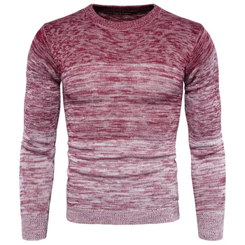 2018 New Brand Men's Gradient Color Round Neck Sweater Fashion Mens Knitted Sweaters Men's Autumn and Winter Long Sleev Pullover
2018 New Brand Men's Gradient Color Round Neck Sweater Fashion Mens Knitted Sweaters Men's Autumn and Winter Long Sleev Pullover