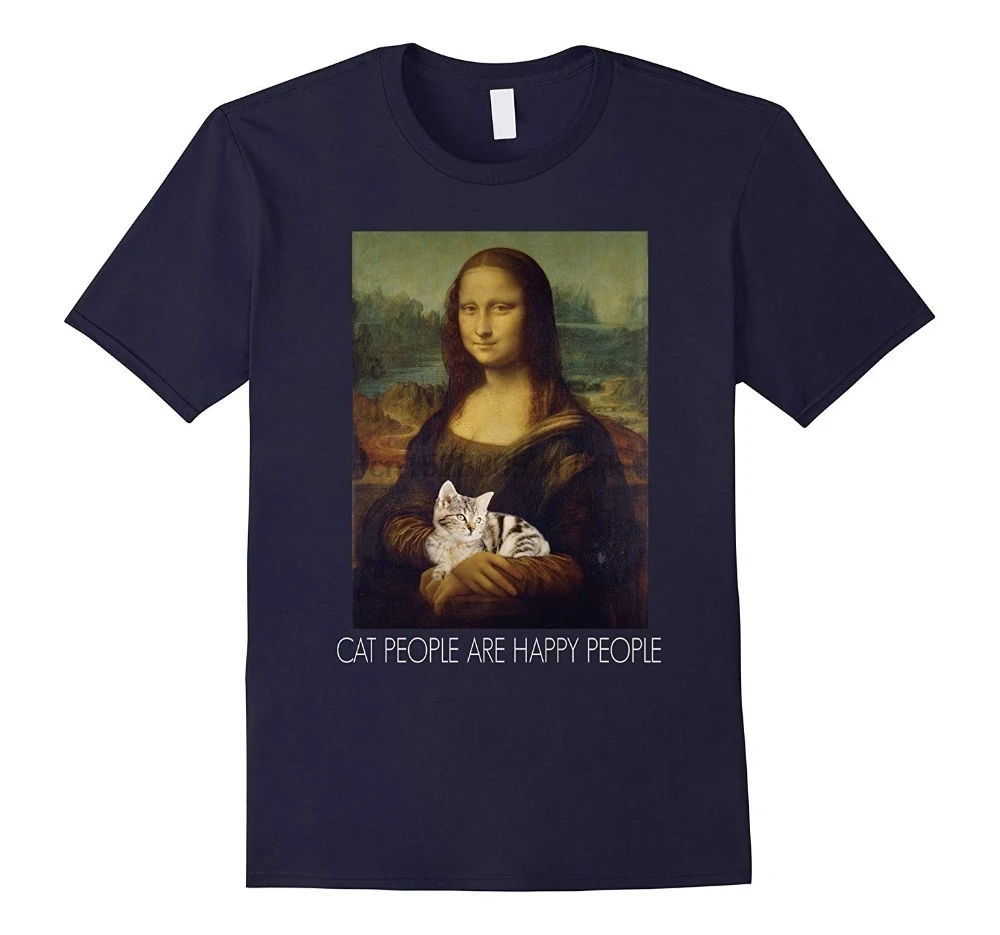 New Brand-Clothing T Shirts Mona Lisa Cat People Are Happy People Cat Lovers T-Shirt
New Brand-Clothing T Shirts Mona Lisa Cat People Are Happy People Cat Lovers T-Shirt
