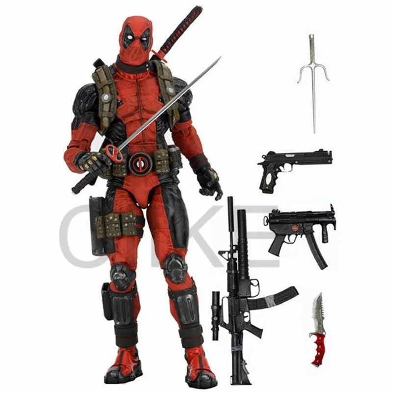 NECA 18" 45CM Movie Figure X-Men Deadpool Luxury Weapon 1/4 Scale Joint Movable Action Figures PVC Collectible Model Toy Doll
NECA 18" 45CM Movie Figure X-Men Deadpool Luxury Weapon 1/4 Scale Joint Movable Action Figures PVC Collectible Model Toy Doll