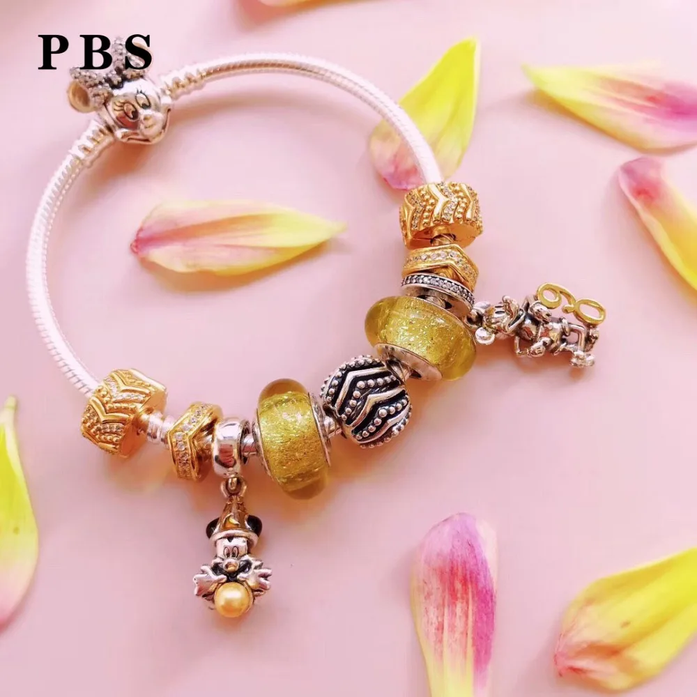 PBS 100%925 Sterling Silver Original Copy High Quality 1:1 New Mini Mickey Beads 90th Anniversary Series Bracelet Free Shipping
PBS 100%925 Sterling Silver Original Copy High Quality 1:1 New Mini Mickey Beads 90th Anniversary Series Bracelet Free Shipping