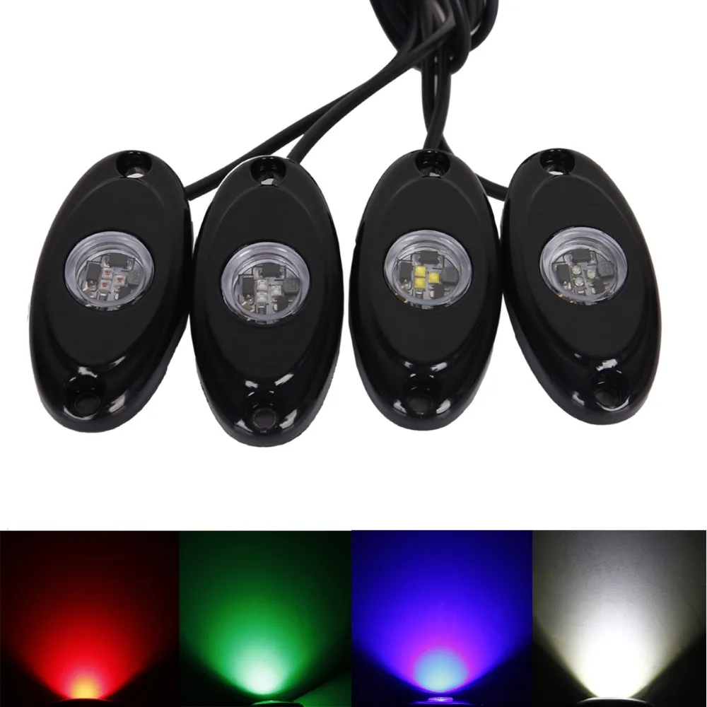 4 Pcs Universal 9W LED Rock Light Flood beam LED Light 12V 24V 4x4 Under Body Trail Rig Light SUV ATV Boat Car Decorative Lights
4 Pcs Universal 9W LED Rock Light Flood beam LED Light 12V 24V 4x4 Under Body Trail Rig Light SUV ATV Boat Car Decorative Lights