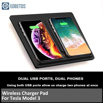 Center Console Wireless Charger Pad for Tesla Model 3 with Dual USB Ports Phones Charging for iPhone Samsung
Center Console Wireless Charger Pad for Tesla Model 3 with Dual USB Ports Phones Charging for iPhone Samsung