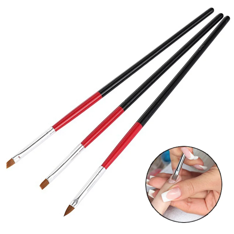 Yinikiz 3pcs Nail Brush Flat Painting Drawing Tool Set High Quality Nail Art Brush Black Red Handle Brushes
Yinikiz 3pcs Nail Brush Flat Painting Drawing Tool Set High Quality Nail Art Brush Black Red Handle Brushes