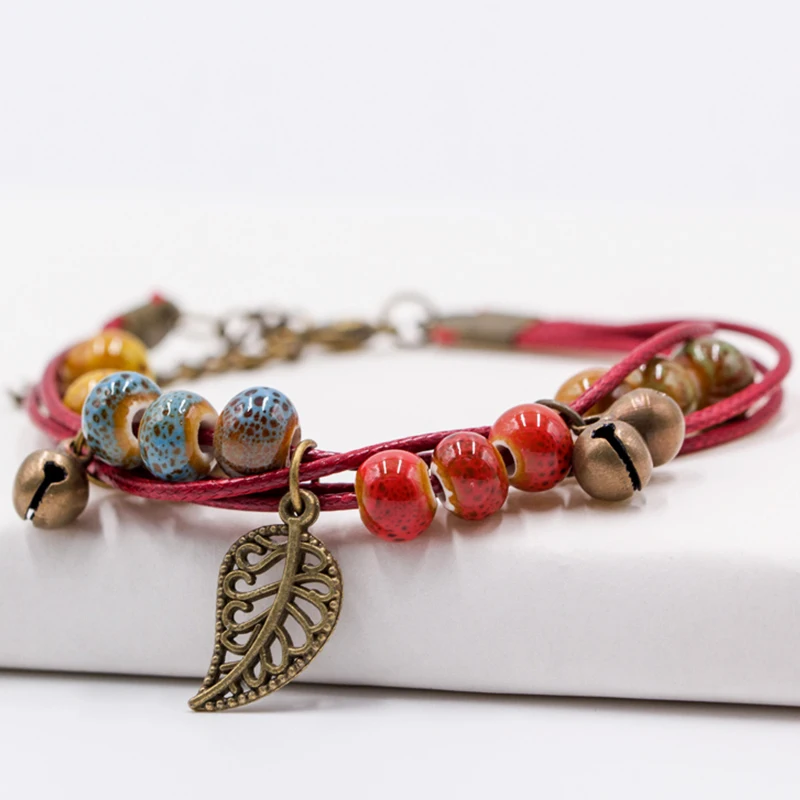 Fashion elegant folk style ceramic Woman's bracelet female Bohemian Exquisite hand chain.
Fashion elegant folk style ceramic Woman's bracelet female Bohemian Exquisite hand chain.