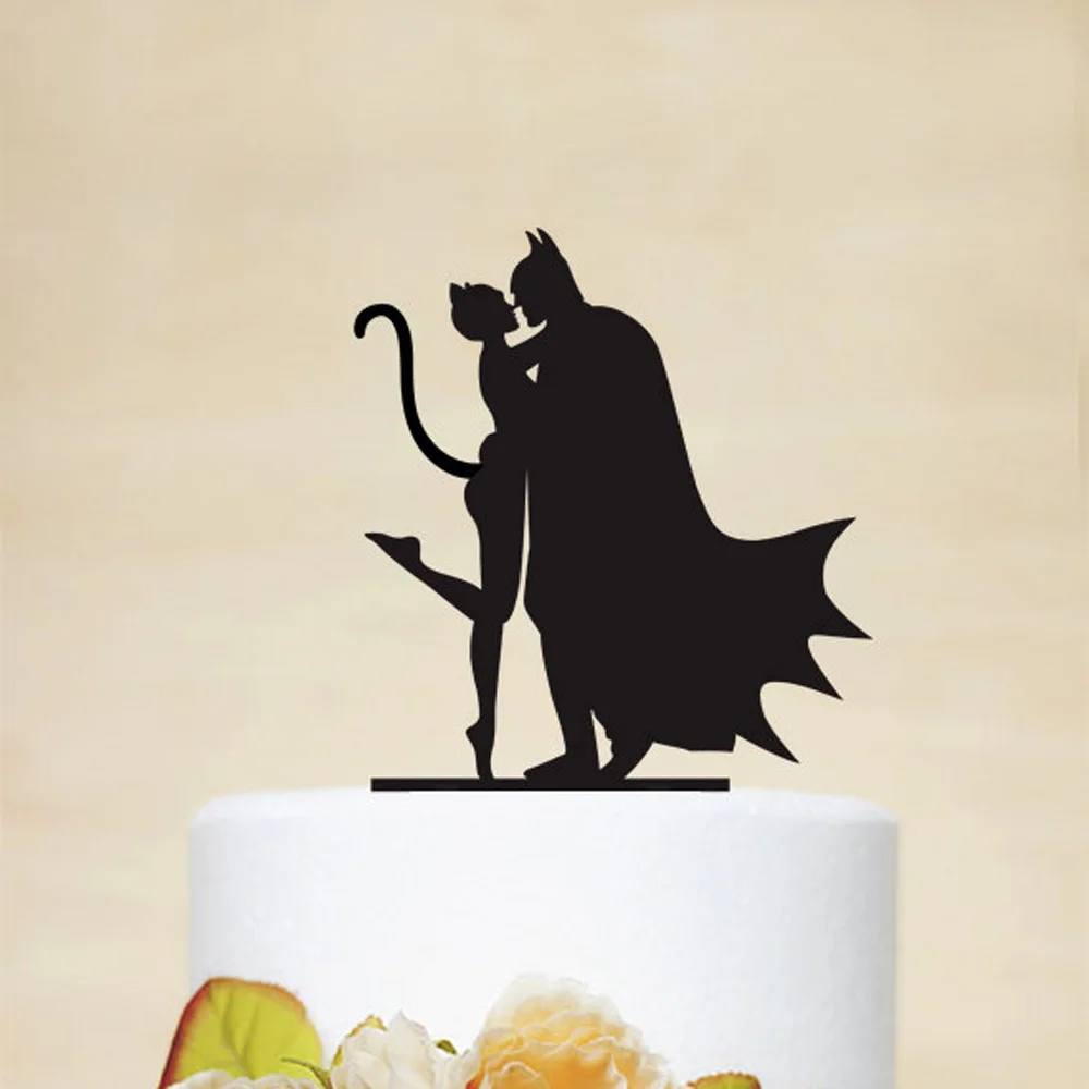 Batman and Catwoman Silhouette Cake Topper,Couple Wedding Cake Topper,Funny and unique Wedding Decor Supplies
Batman and Catwoman Silhouette Cake Topper,Couple Wedding Cake Topper,Funny and unique Wedding Decor Supplies