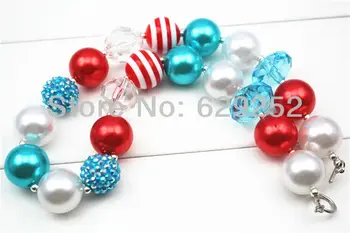 10Pcs Lot Little Mermaid -Chunky Necklace-Aqua, Red & White-Large acrylic beads Chuncky Necklace Girl Necklace for Kids CB121
10Pcs Lot Little Mermaid -Chunky Necklace-Aqua, Red & White-Large acrylic beads Chuncky Necklace Girl Necklace for Kids CB121