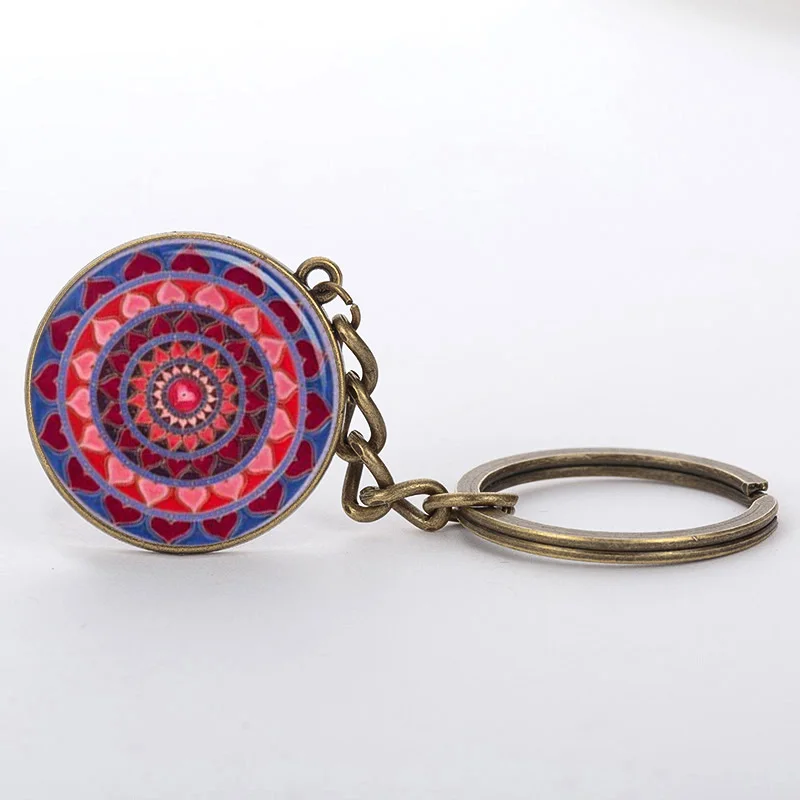 SUTEYI Key Chain Fashion Mandala Geometry Sacred Keychain Handmade Jewelry Glass Art Pendant Key Chain For Women Gifts 2017
SUTEYI Key Chain Fashion Mandala Geometry Sacred Keychain Handmade Jewelry Glass Art Pendant Key Chain For Women Gifts 2017