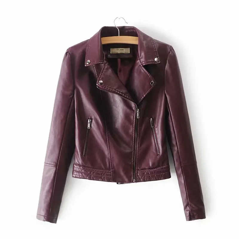 Motorcycle PU Leather Jacket Women Winter And Autumn New Fashion Coat 3 Color Zipper Outerwear jacket New 2019 Coat HOT
Motorcycle PU Leather Jacket Women Winter And Autumn New Fashion Coat 3 Color Zipper Outerwear jacket New 2019 Coat HOT