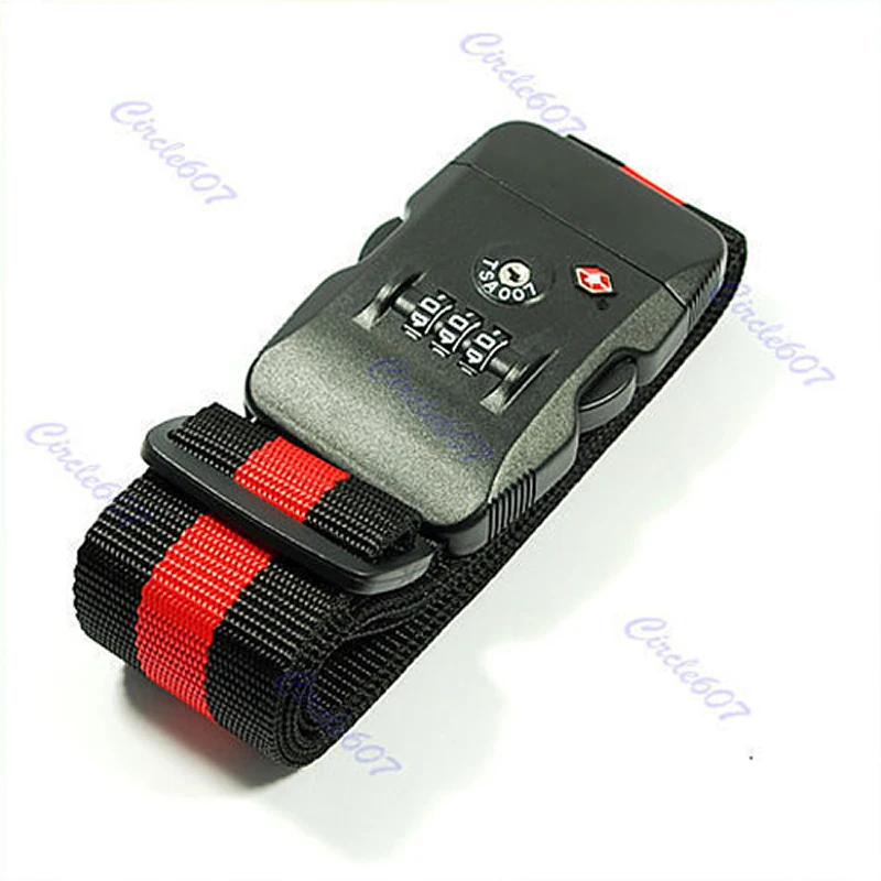 THINKTHENDO TSA Luggage 3-Dial Combination Safe Suitcase Lock Strap
THINKTHENDO TSA Luggage 3-Dial Combination Safe Suitcase Lock Strap
