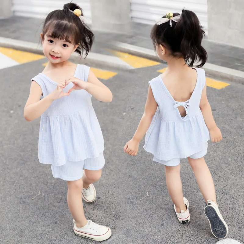 Baby Girls Summer Clothes Clothing Set Bamboo Fiber New Baby Girl Clothes Strap Bow Vest + Shorts 2Pcs Set Baby Clothing Suit
Baby Girls Summer Clothes Clothing Set Bamboo Fiber New Baby Girl Clothes Strap Bow Vest + Shorts 2Pcs Set Baby Clothing Suit