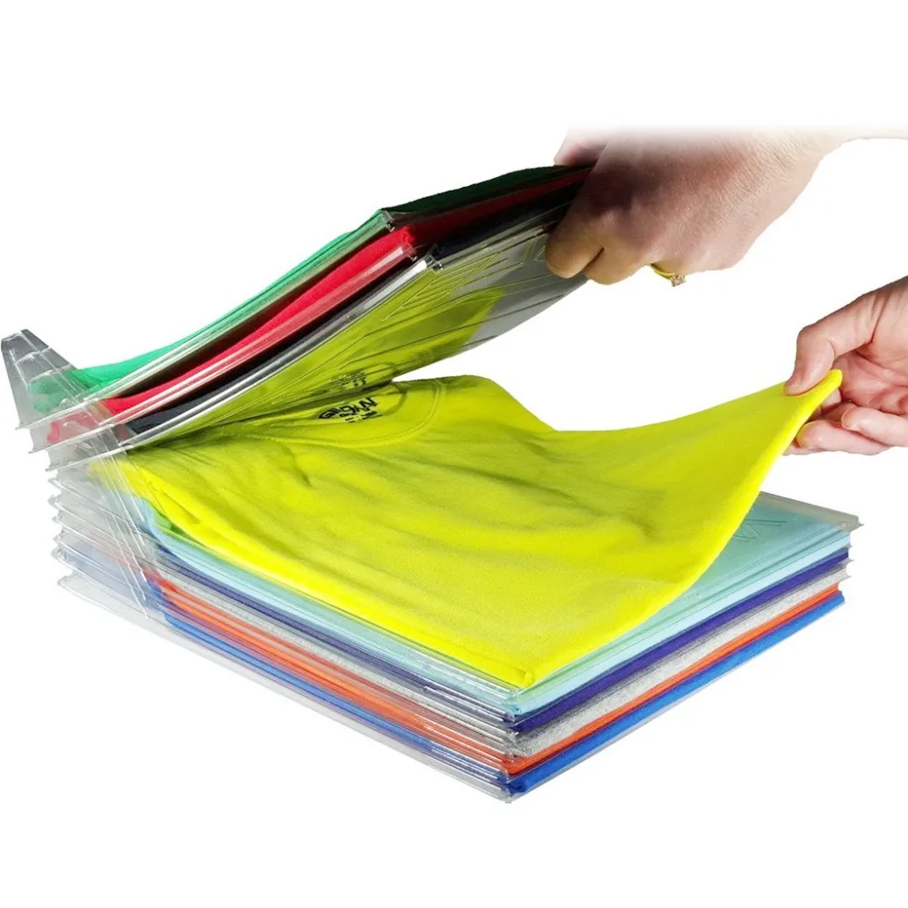 10 Layers Anti-wrinkle Neat Clothes Storage Holder Rack T-shirt Organizing System Travel Closet Organizer Shirt Folder
10 Layers Anti-wrinkle Neat Clothes Storage Holder Rack T-shirt Organizing System Travel Closet Organizer Shirt Folder