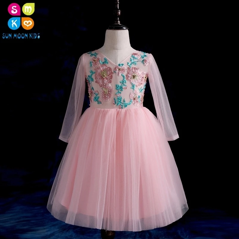 High Quality Girl Dress Pink Tulle Flower Girl Dress For Wedding Party Princess Ball Gown Appliques First Communion Gown
High Quality Girl Dress Pink Tulle Flower Girl Dress For Wedding Party Princess Ball Gown Appliques First Communion Gown