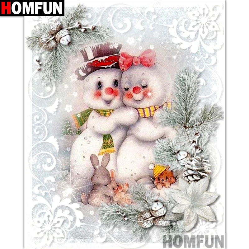 HOMFUN Full Square/Round Drill 5D DIY Diamond Painting "Snowman couple" Embroidery Cross Stitch 5D Home Decor Gift A15600
HOMFUN Full Square/Round Drill 5D DIY Diamond Painting "Snowman couple" Embroidery Cross Stitch 5D Home Decor Gift A15600