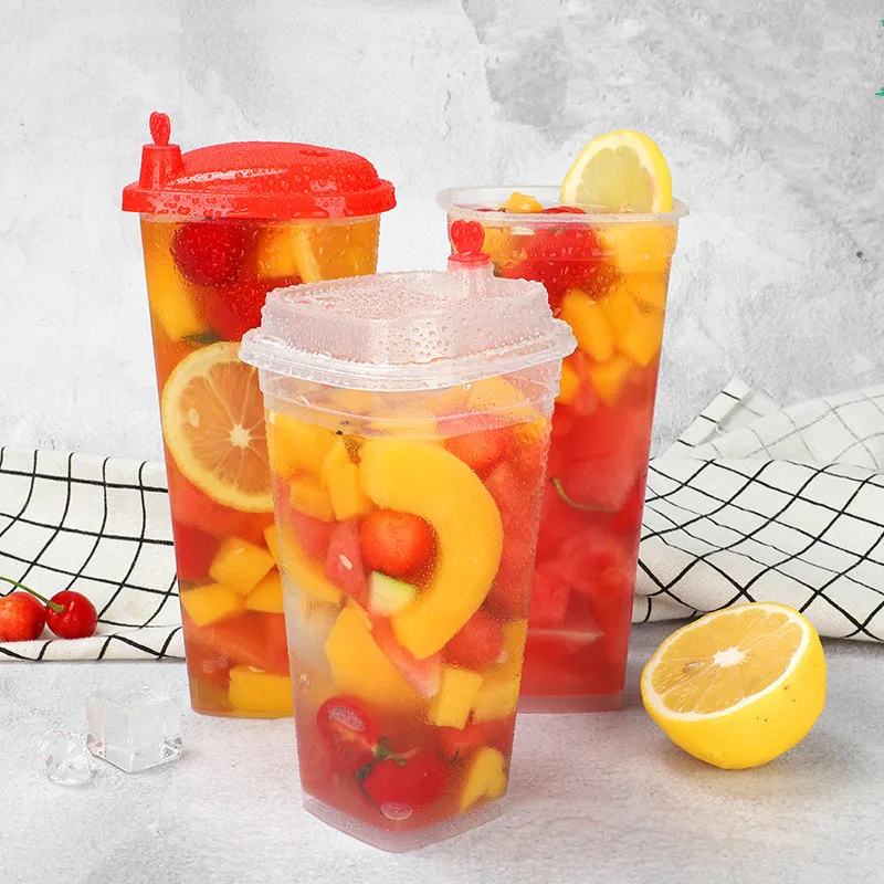 50pcs Creative transparent party favorite plastic drink cup summer cold drink large capacity disposable packaging cup with lid
50pcs Creative transparent party favorite plastic drink cup summer cold drink large capacity disposable packaging cup with lid
