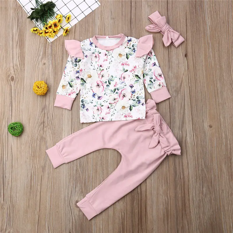 Toddler Kids Clothes Set Baby Girls Outfit Long Fly Sleeve Floral Top+Pants Party Children Clothing Set Girls Suits 2pcs 3-24M
Toddler Kids Clothes Set Baby Girls Outfit Long Fly Sleeve Floral Top+Pants Party Children Clothing Set Girls Suits 2pcs 3-24M