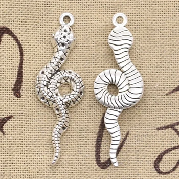 8pcs Charms Cobra Snake 46x15mm Antique Silver Color Plated Pendants Making DIY Handmade Tibetan Silver Color Jewelry 
8pcs Charms Cobra Snake 46x15mm Antique Silver Color Plated Pendants Making DIY Handmade Tibetan Silver Color Jewelry
