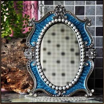desktop makeup cosmetic mirror floral embossed jewelry pearl-inlayed metal frame table decoration mirror makeup white J2194A
desktop makeup cosmetic mirror floral embossed jewelry pearl-inlayed metal frame table decoration mirror makeup white J2194A