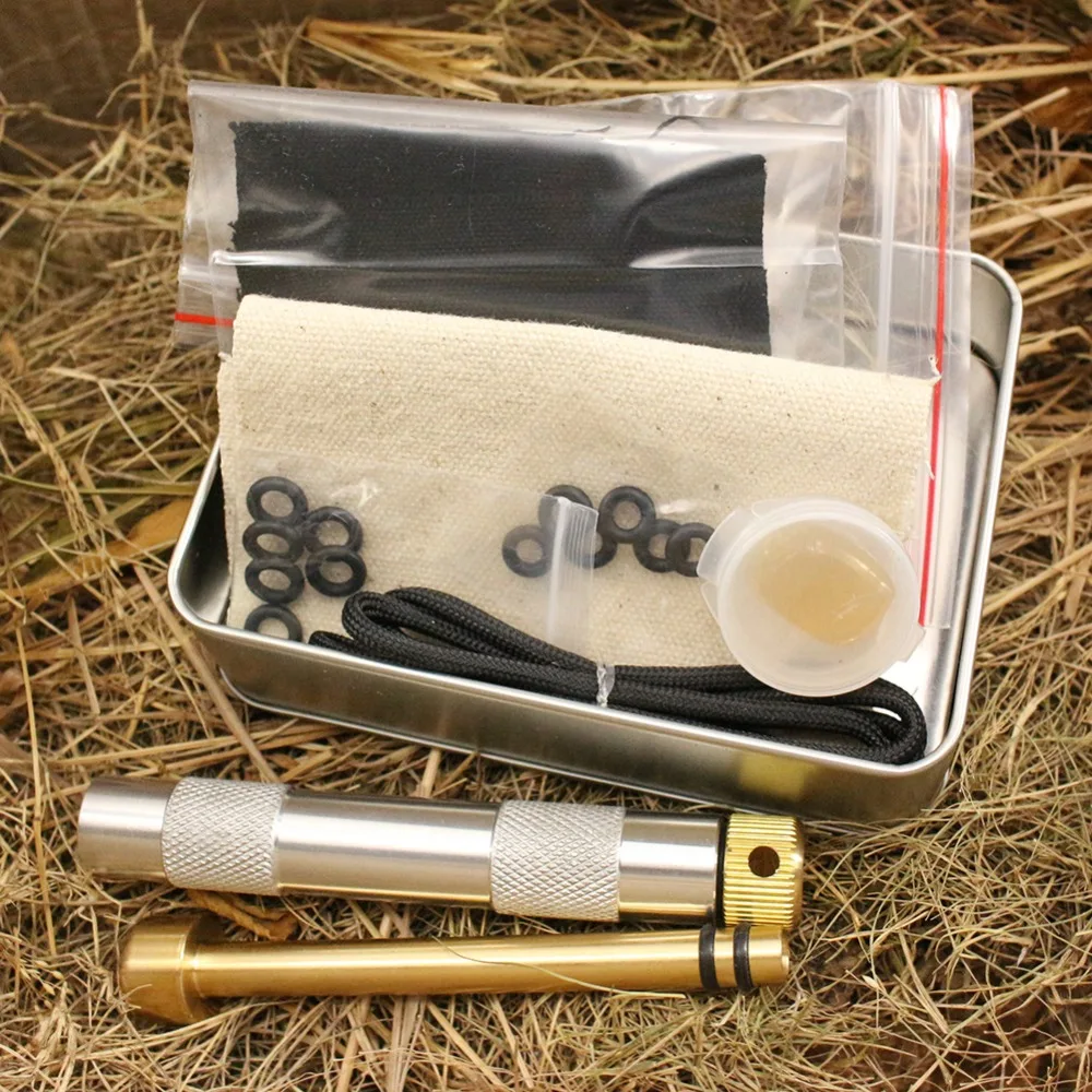 Metal Fire Piston with Char Cloth-Campers/Survival / Preppers/EDC Outdoor emergency tool
Metal Fire Piston with Char Cloth-Campers/Survival / Preppers/EDC Outdoor emergency tool