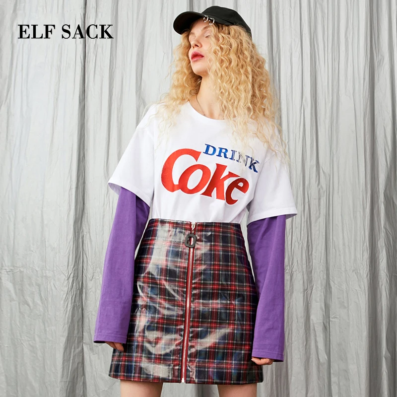 ELF SACK Autumn New Woman 2Pcs Set Cotton Casual Long Sleeve Letter O-Neck Pullovers Women Sweatshirts and Mini Women Skirts
ELF SACK Autumn New Woman 2Pcs Set Cotton Casual Long Sleeve Letter O-Neck Pullovers Women Sweatshirts and Mini Women Skirts