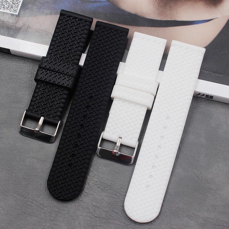 Watch accessories men's silicone strap 24mm pin buckle ladies soft sports casual sweat-proof rubber strap buckle
Watch accessories men's silicone strap 24mm pin buckle ladies soft sports casual sweat-proof rubber strap buckle