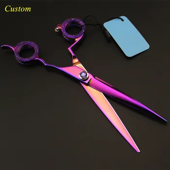 Custom professional Japan 440c 7 inch purple pet dog grooming hair scissors dog shears pet cutting berber hairdressing scissors
Custom professional Japan 440c 7 inch purple pet dog grooming hair scissors dog shears pet cutting berber hairdressing scissors