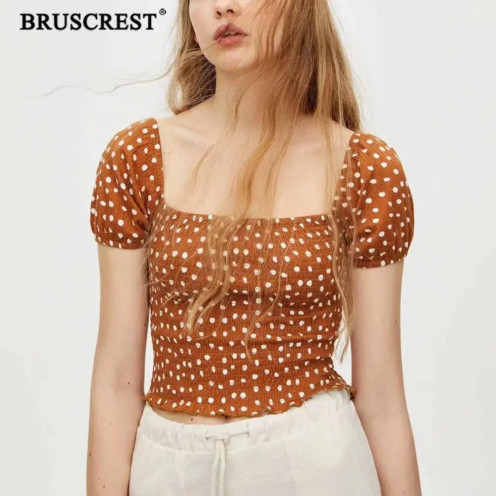 Summer Vintage Square Neck boho polka dot blouses woman 2019 casual Elastic waist blouse women tops shirt korean clothes blusas
Summer Vintage Square Neck boho polka dot blouses woman 2019 casual Elastic waist blouse women tops shirt korean clothes blusas