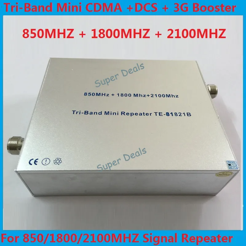 65dB High Gain 850 1800 2100 MHz Tri-Band Cellular Signal Booster Amplifier,CDMA DCS WCDMA 3G TriBand Cell Phone Signal Repeater
65dB High Gain 850 1800 2100 MHz Tri-Band Cellular Signal Booster Amplifier,CDMA DCS WCDMA 3G TriBand Cell Phone Signal Repeater