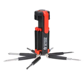 8 in 1 Portable Fold Precision Screwdriver Hand Tool Sets With 6 LED Torch Tools Multifunction Repair Tool Kit Flashlight
8 in 1 Portable Fold Precision Screwdriver Hand Tool Sets With 6 LED Torch Tools Multifunction Repair Tool Kit Flashlight