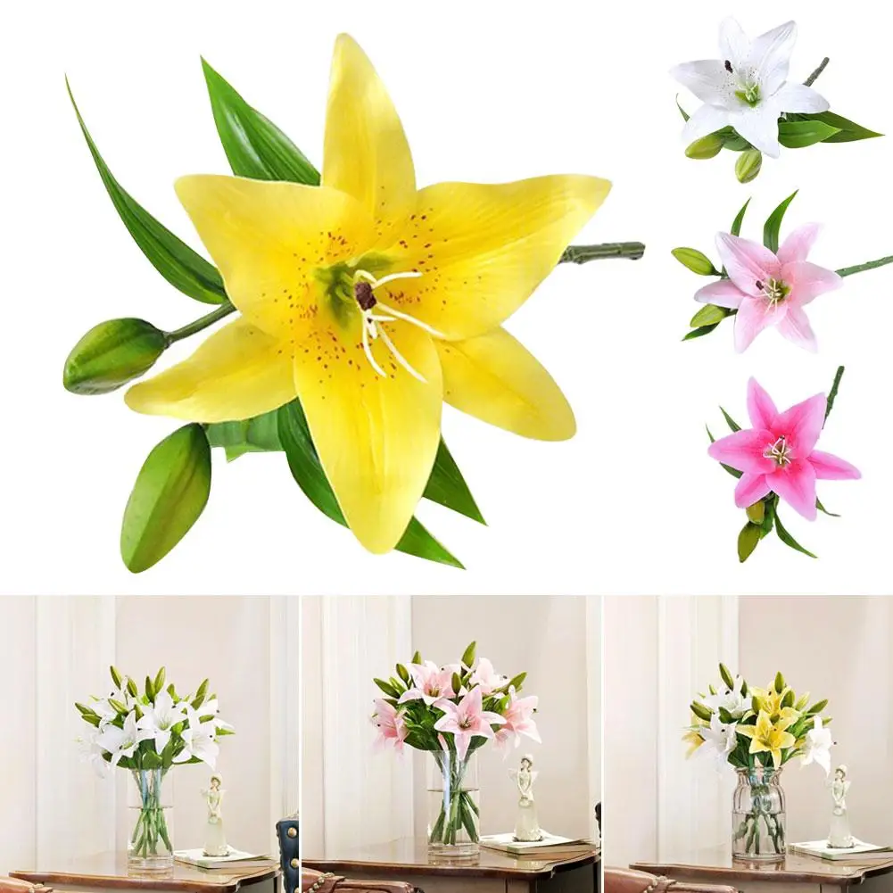 1Pc Artificial Lily Flower Fake Plant Home Office Cafe Wedding Party Decoration hot
1Pc Artificial Lily Flower Fake Plant Home Office Cafe Wedding Party Decoration hot