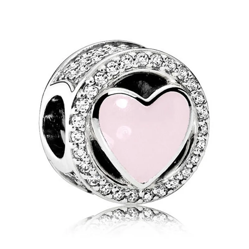 Authentic 925 Sterling Silver Bead Charm Pink Openwork Wonderful Love With Crystal Beads Fit Pandora Bracelet Diy Jewelry
Authentic 925 Sterling Silver Bead Charm Pink Openwork Wonderful Love With Crystal Beads Fit Pandora Bracelet Diy Jewelry