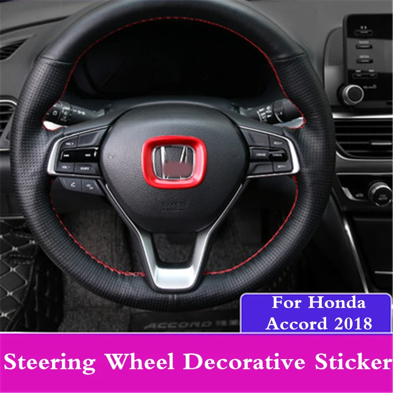Car styling ABS Chrome Steering wheel decoration ring sticker logo Decals emblem decorative circle ring 3D For Honda Accord 2018
Car styling ABS Chrome Steering wheel decoration ring sticker logo Decals emblem decorative circle ring 3D For Honda Accord 2018