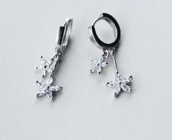 1PAIR THIN Real. 925 Sterling Silver jewelry White Zirconia Flowers Hoop Huggie Earrings GTLE2577
1PAIR THIN Real. 925 Sterling Silver jewelry White Zirconia Flowers Hoop Huggie Earrings GTLE2577