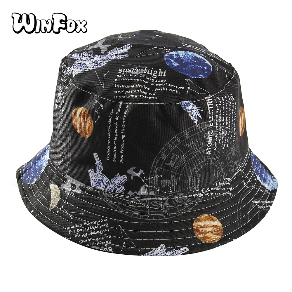 Winfox Blue Starry Sky Letter Print Double Side Fisherman Hat Women Men Hip Hop Bucket Hats Panama Sun Visor Fishing Bob Cap
Winfox Blue Starry Sky Letter Print Double Side Fisherman Hat Women Men Hip Hop Bucket Hats Panama Sun Visor Fishing Bob Cap