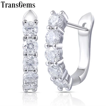 Transgems 14k 585 White Gold 1CTW 3MM F Color Moissanite Hoop Earrings for Women Gift U Shaped Huggie Moissanite Earrrings
Transgems 14k 585 White Gold 1CTW 3MM F Color Moissanite Hoop Earrings for Women Gift U Shaped Huggie Moissanite Earrrings