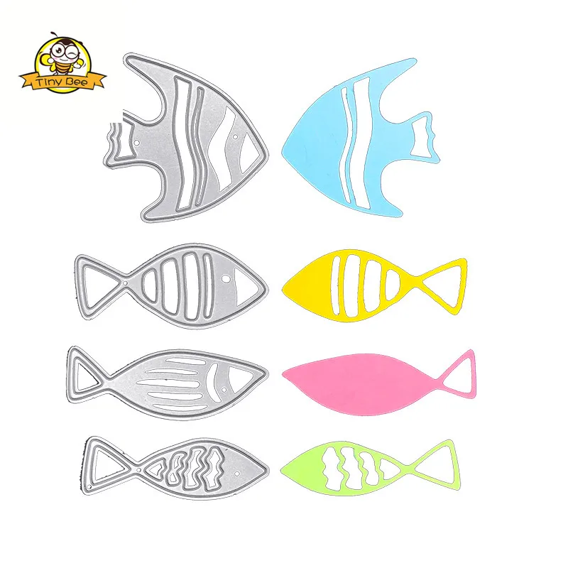 4pcs Metal Cutting Dies Fish Scrapbooking for Card Making Decor Album Embossing Craft Dies New 2019 Die Cut Decor
4pcs Metal Cutting Dies Fish Scrapbooking for Card Making Decor Album Embossing Craft Dies New 2019 Die Cut Decor