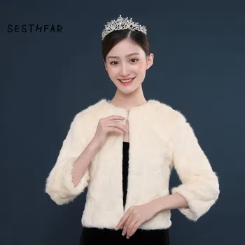 New Arrival colorful Faux Fur Jacket Wrap Shrug Bolero Coat Wrap Shawl Cape champagne Wedding Shawl Bridal Accessories In Stock
New Arrival colorful Faux Fur Jacket Wrap Shrug Bolero Coat Wrap Shawl Cape champagne Wedding Shawl Bridal Accessories In Stock