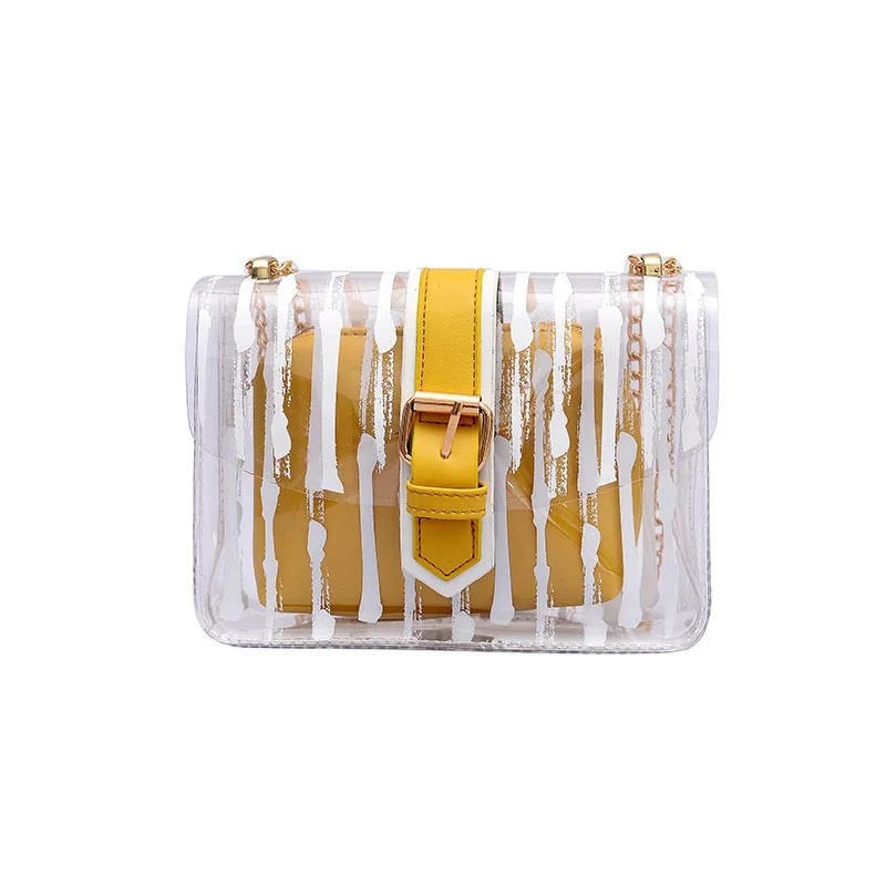 WENYUJH 2Pcs Women Handbag 2019 Striped Clear Transparent PVC Women Messenger Crossbody Bag Candy Color Summer Jelly Beach Bag
WENYUJH 2Pcs Women Handbag 2019 Striped Clear Transparent PVC Women Messenger Crossbody Bag Candy Color Summer Jelly Beach Bag