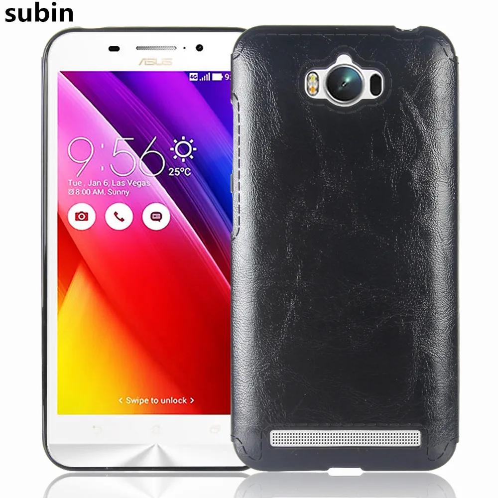 Asus Zenfone Max ZC550KL Case 5.5inch Soft TPU+PU Leather Paste skin Silicone Cover For ASUS_Z010DD Z010DA Phone Cases |