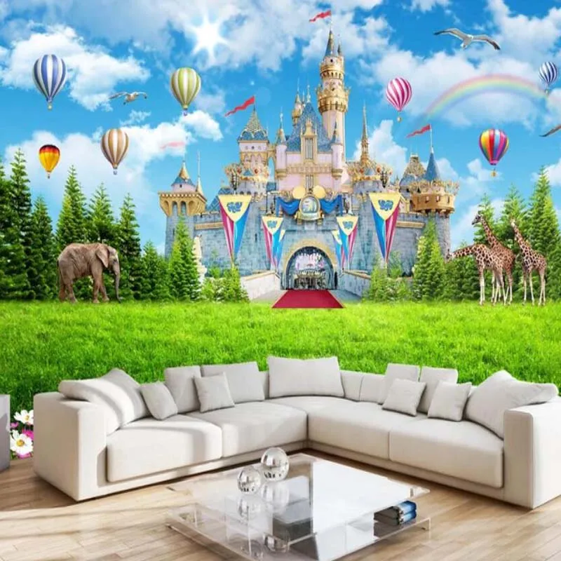 Kids Bedroom Castle Hot Air Balloon Wallpaper Mural Paper Roll for Living Room Printed Photo papers 3d Murals
Kids Bedroom Castle Hot Air Balloon Wallpaper Mural Paper Roll for Living Room Printed Photo papers 3d Murals