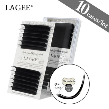 LAGEE 10 cases Flat Ellipse Eyelash Extensions Split Tips Ellipse Shape Natural False Ellipse Eyelashes Dark Black Matte Hair
LAGEE 10 cases Flat Ellipse Eyelash Extensions Split Tips Ellipse Shape Natural False Ellipse Eyelashes Dark Black Matte Hair