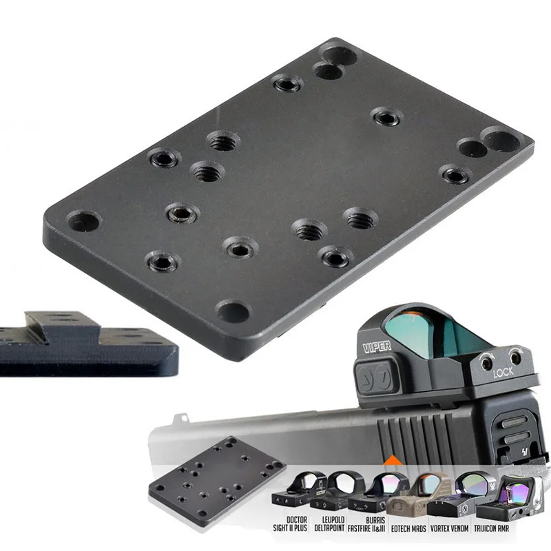 Steel Glock Rear Sight Plate Base Mount Fit For Universal Red Dot Sight Scope Handgun Accessories
Steel Glock Rear Sight Plate Base Mount Fit For Universal Red Dot Sight Scope Handgun Accessories