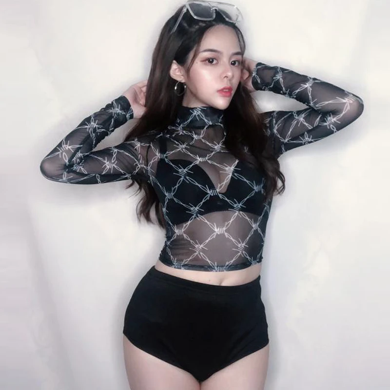 Nightclub Bar Gogo Jazz Dance Clothing Female Dj Singer Sexy Pole Dance Clothes Black Mesh Jazz Dance Set Stage Costume DWY1636
Nightclub Bar Gogo Jazz Dance Clothing Female Dj Singer Sexy Pole Dance Clothes Black Mesh Jazz Dance Set Stage Costume DWY1636