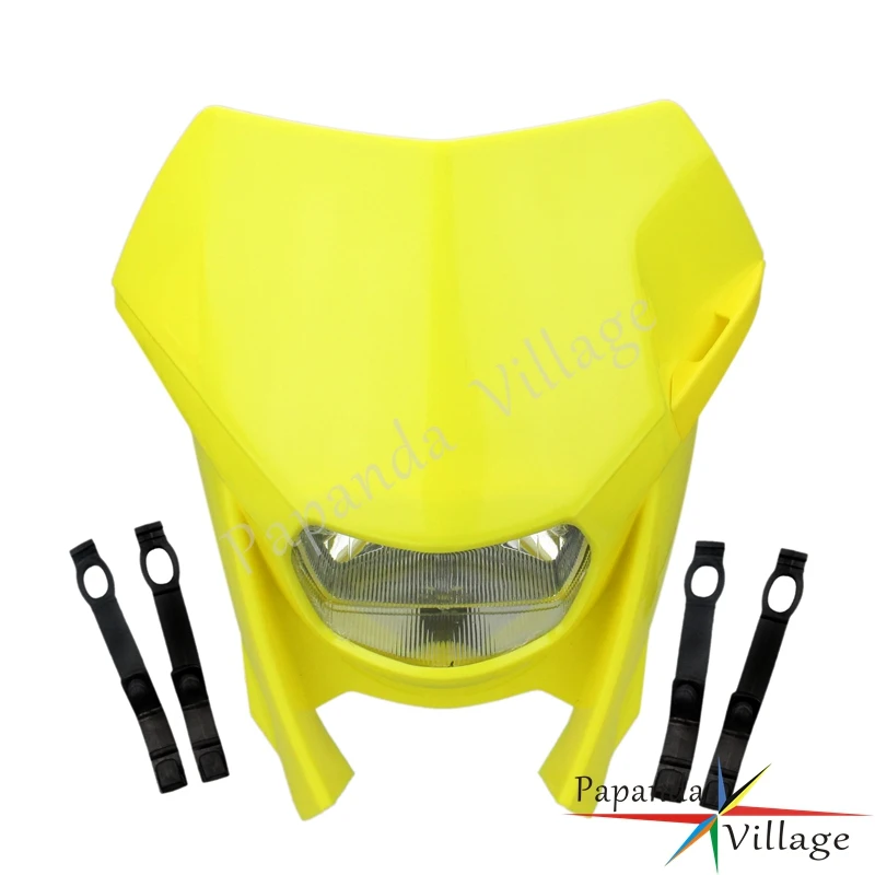 Papanda Желтый Байк мотоцикл универсальная фара супермото эндуро для Suzuki DRZ модель rmz